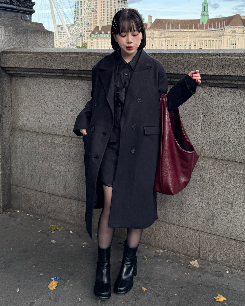 ダブルブレストロングコート | ファッション通販サイト NUGU