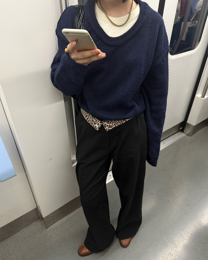 ツートンレイヤードニット | ファッション通販サイト NUGU