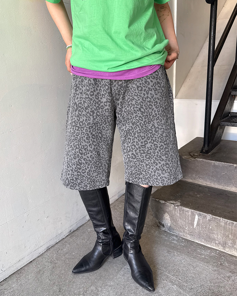 レオパードバミューダパンツ