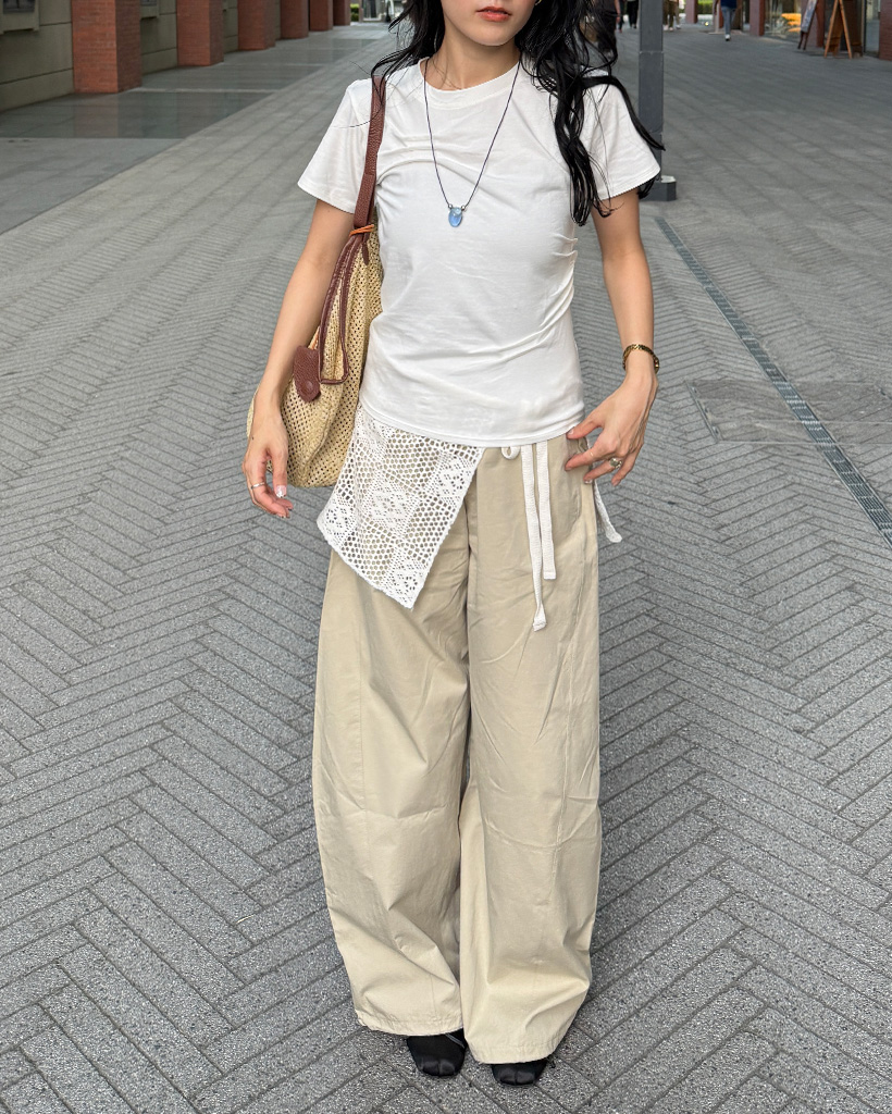 バルーンウエストゴムパンツ