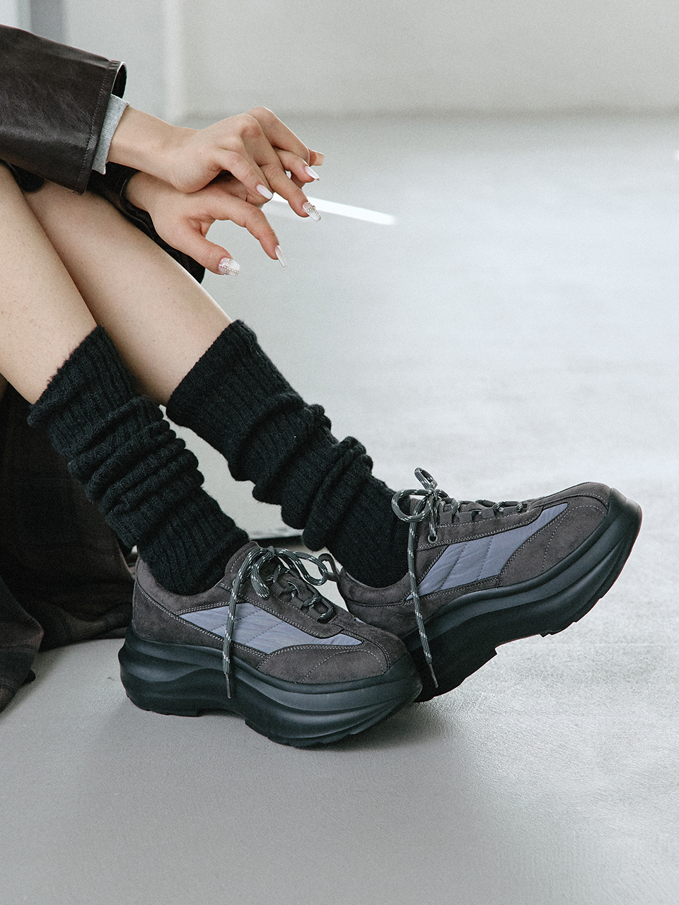 me1013 Milo flatform sneakers_2color