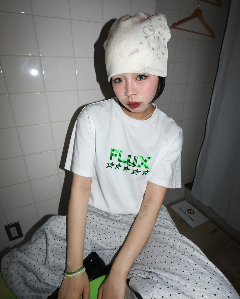 (ORIGINAL) ボーダーストライプスターグラフィックハーフTシャツ