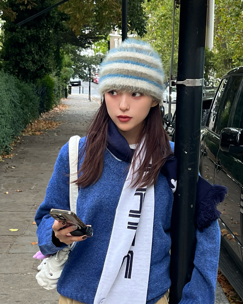 2トーンボーダーニット帽 | ファッション通販サイト NUGU