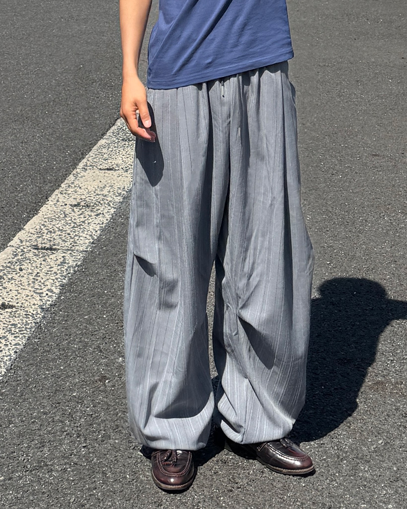 マルチストライプイージーパンツ