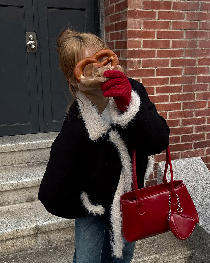 ボアーカラネックファーコート