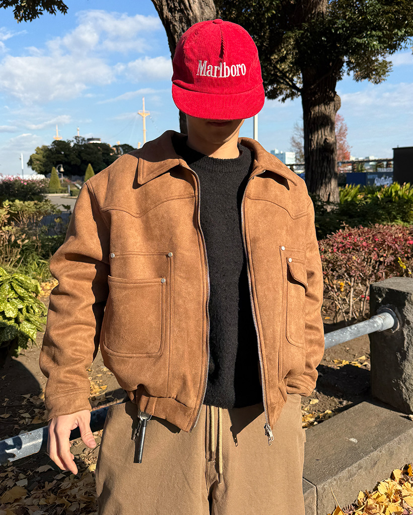 スエードキルティングジャケット