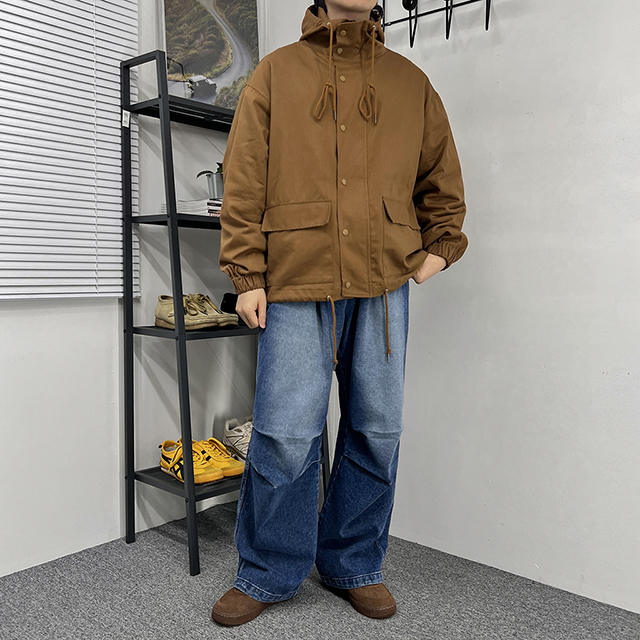 ストリングフード付きジャケット | ファッション通販サイト NUGU