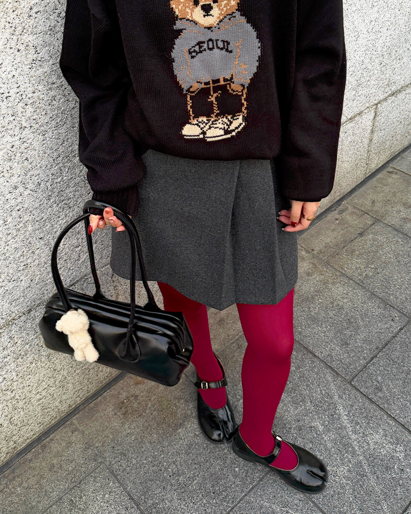 タックAラインミニスカート