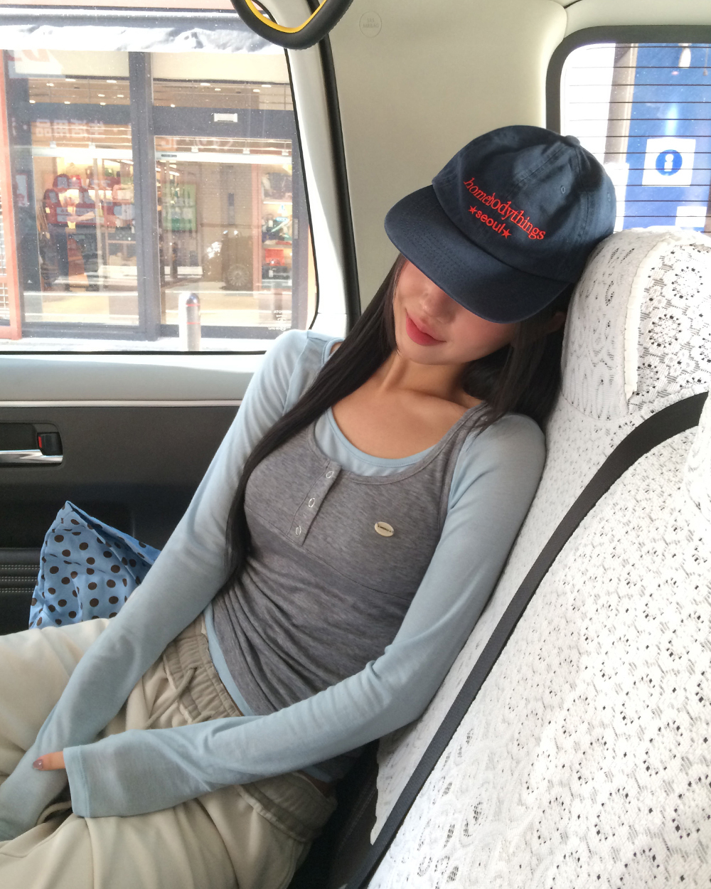 [ORIGINAL] セル レイヤードノースリーブTシャツ