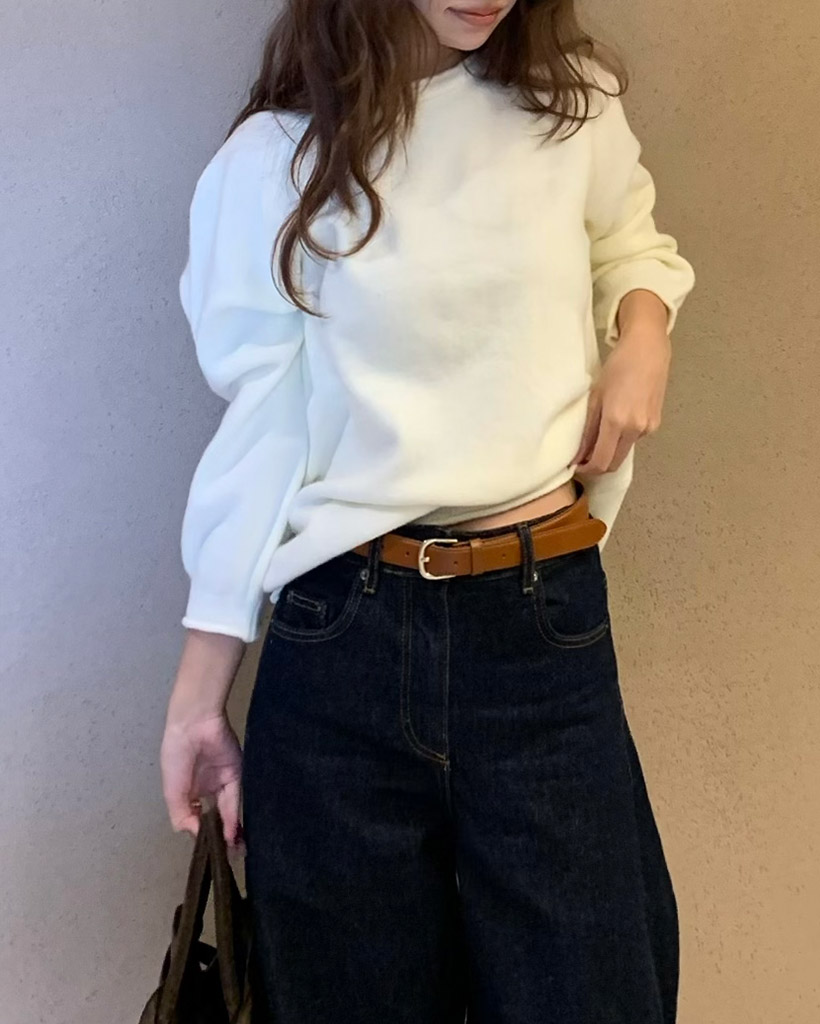 ラグランルーズフィットニット