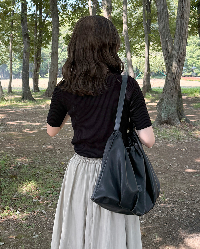 Y's リネンホーボーバッグ ドローストリング Y´s リネンホーボーバッグ ドローストリング