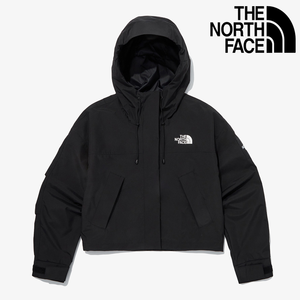 韓国限定レーベル] W'S VAIDEN CROP JACKET - BLACK_ノースフェイス