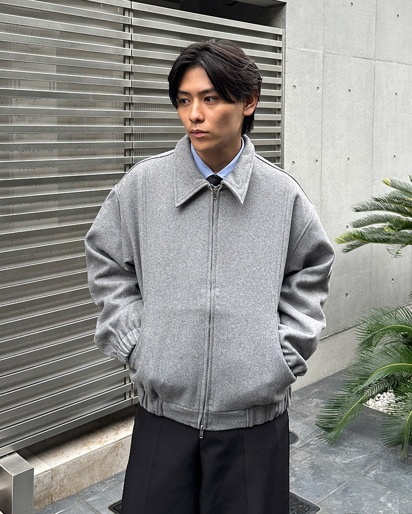 ウールジップカラージャケット