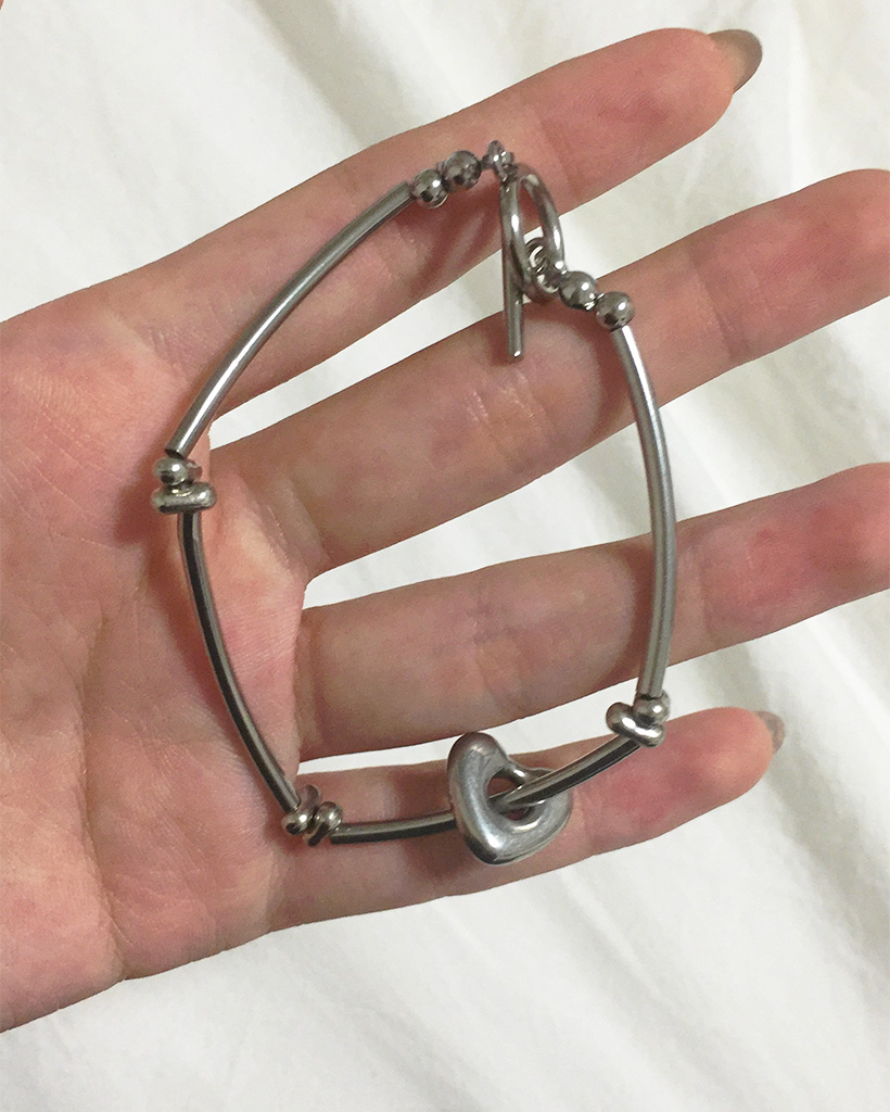 ハートトグルブレスレット