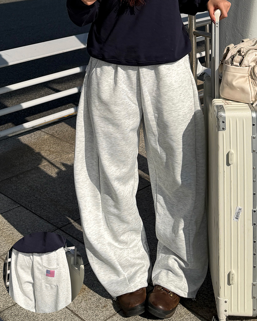 アメリカンフラッグパッチスウェットパンツ