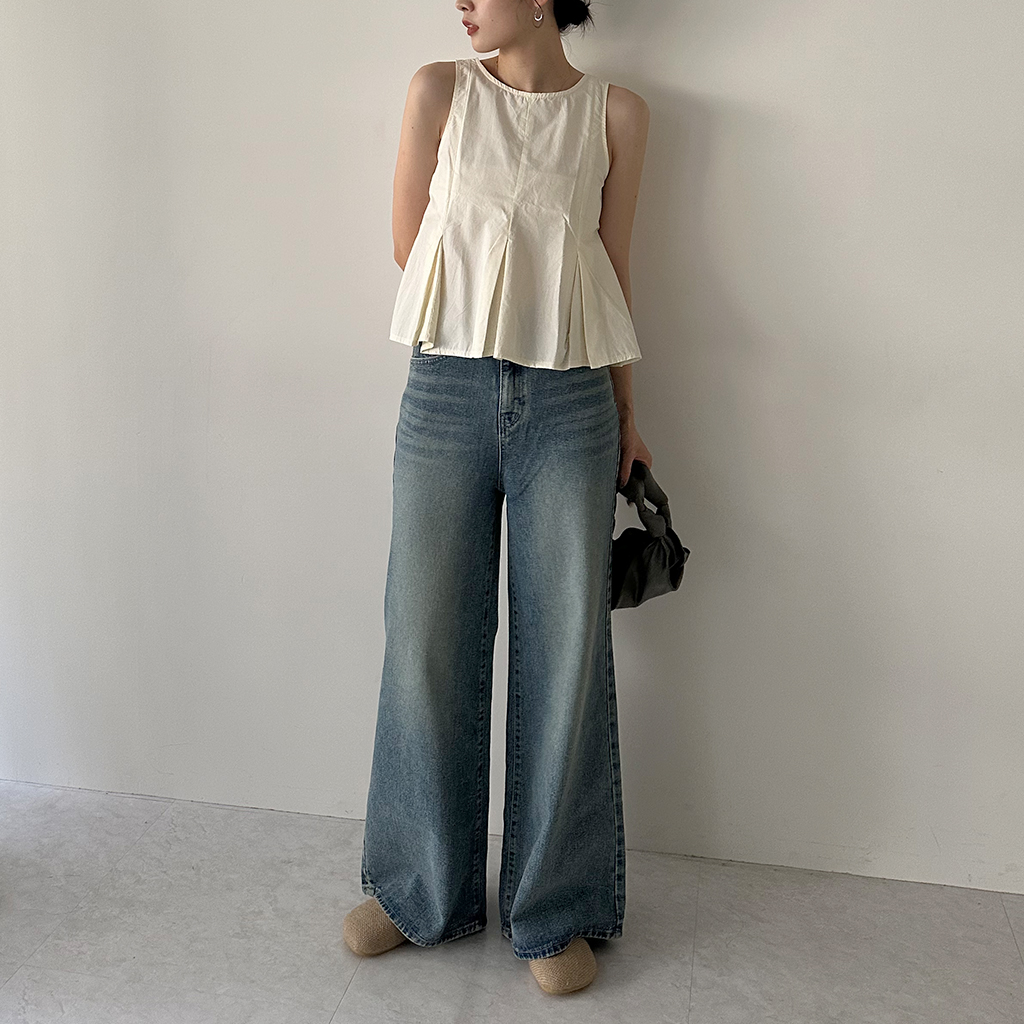ブーツカットワイドデニムパンツ | ファッション通販サイト NUGU
