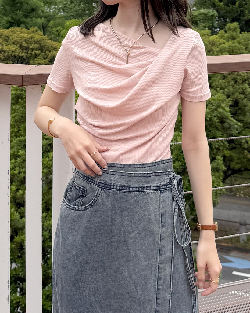 ドレープ半袖Tシャツ