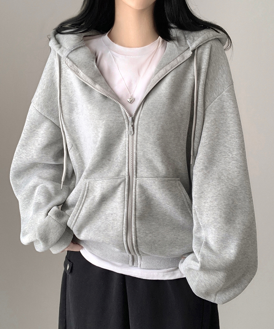 blackup クローソンセミクロップパーカージップアップ MADE] クローソンセミクロップパーカージップアップ（パーカー