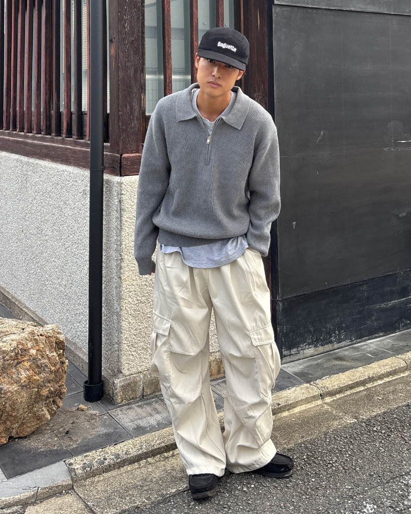 カーゴワイドドローストリングパンツ | ファッション通販サイト NUGU