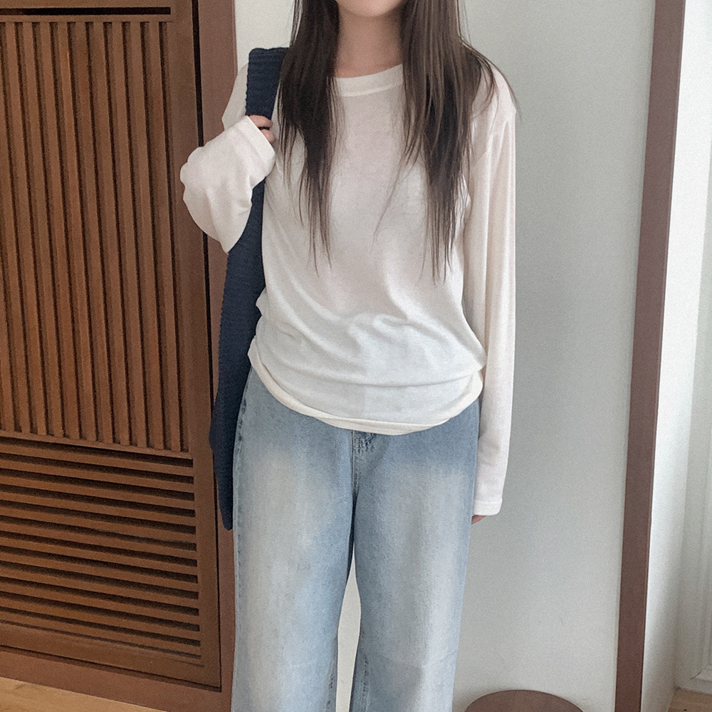 オーバーサイズラウンドＴシャツ