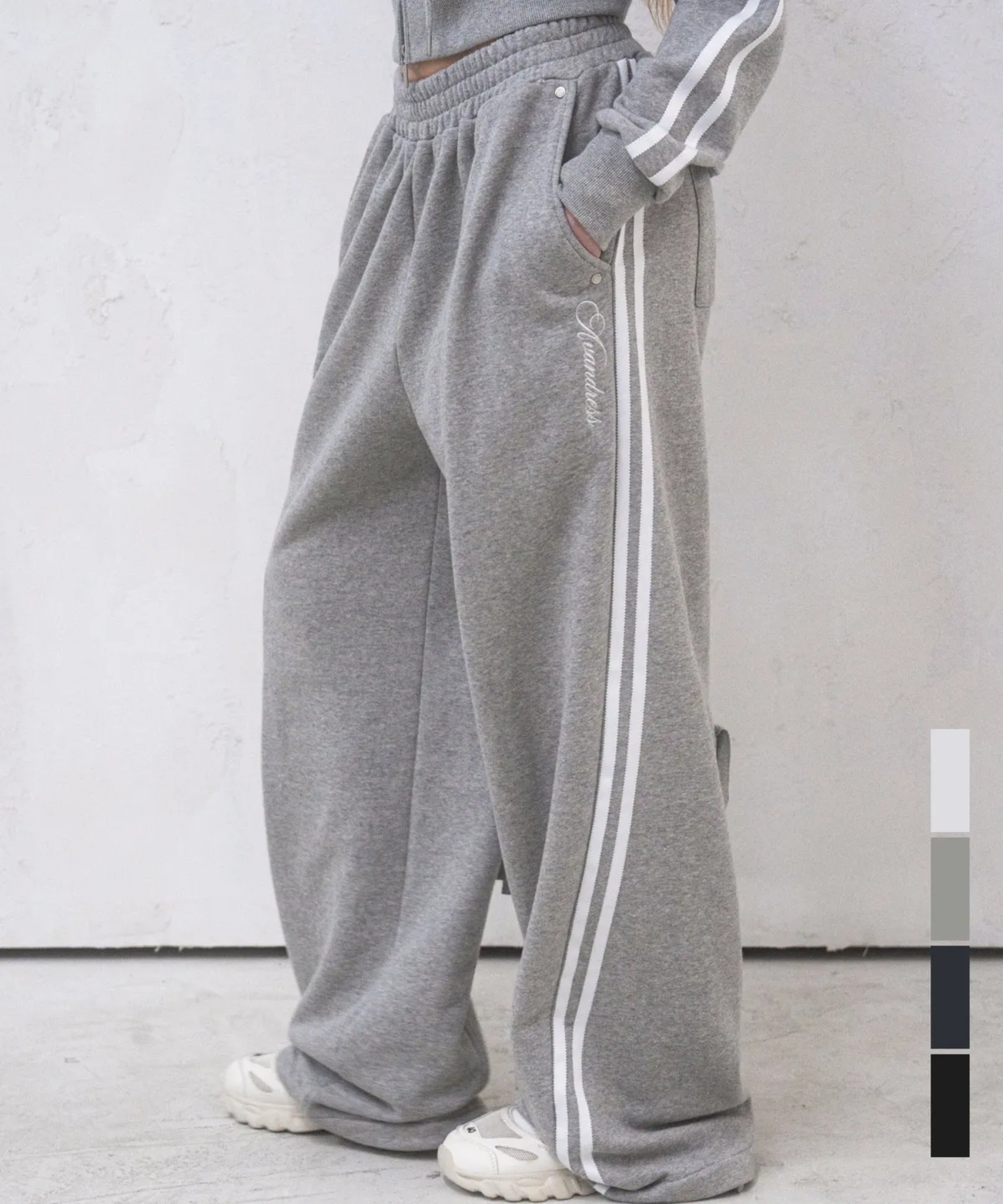 Back String Track Pants - 4COL