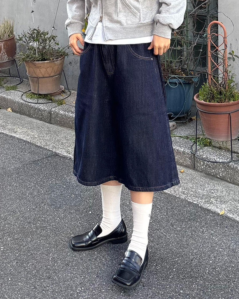 バミューダデニムパンツ