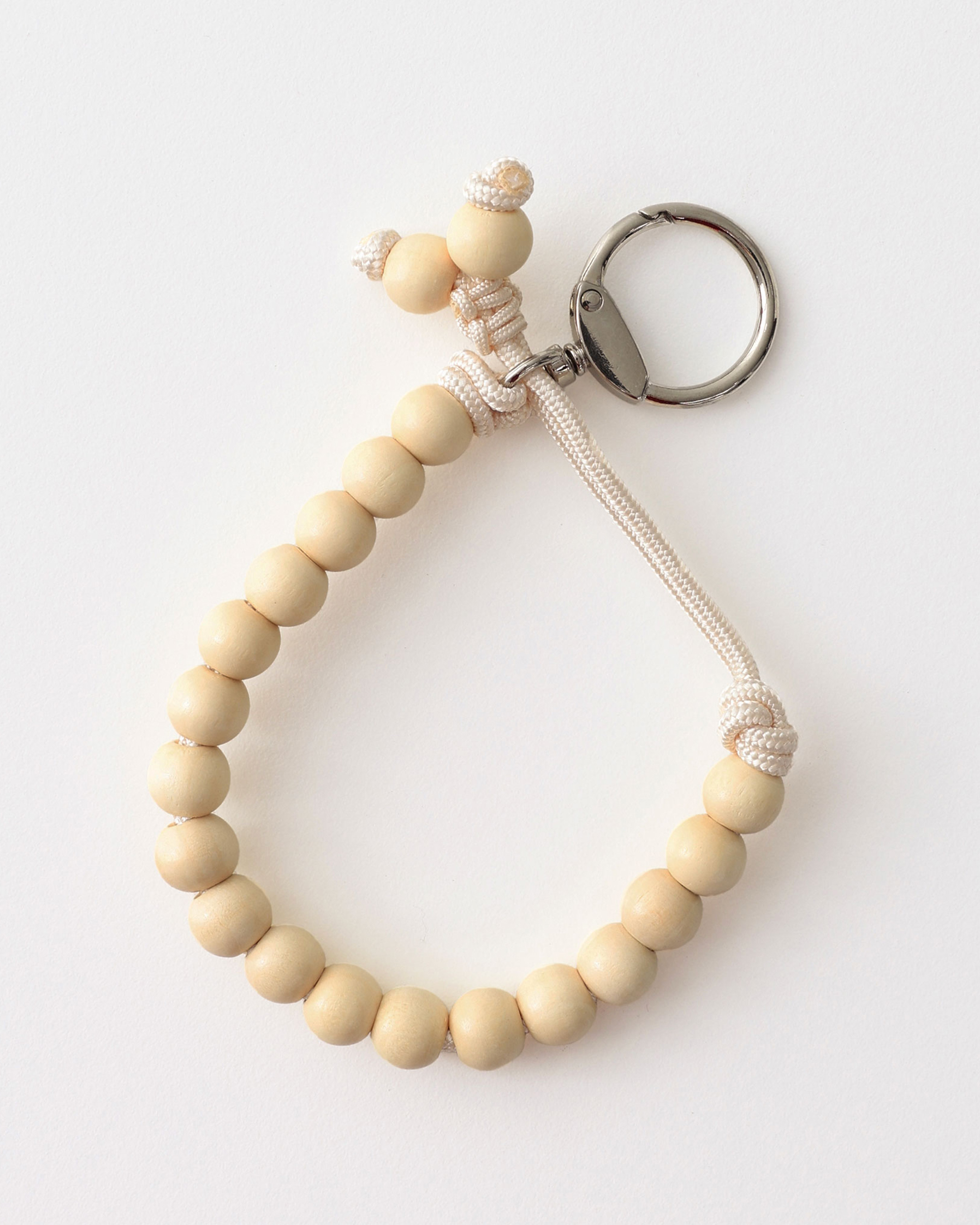 [4回再販](ORIGINAL) コードノットウッドキーリング  (natural)