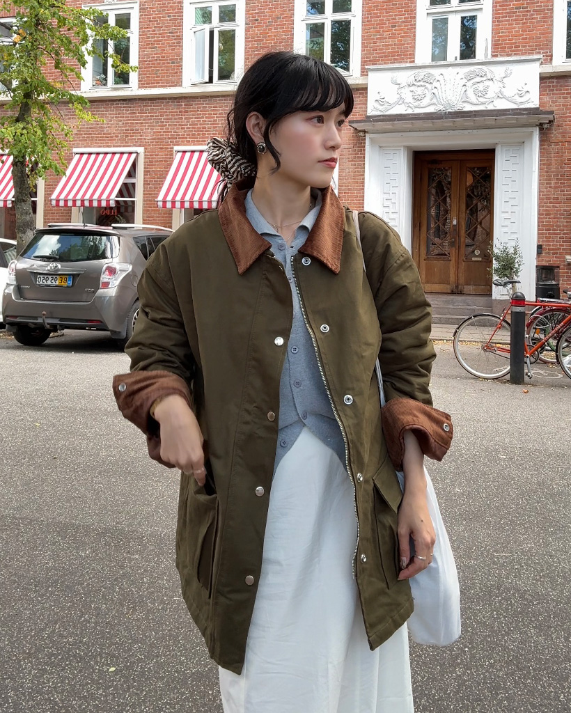 美品　Safari jacket コーデュロイジャケット ブラウン カラー コーデュロイ サファリジャケット | ファッション通販