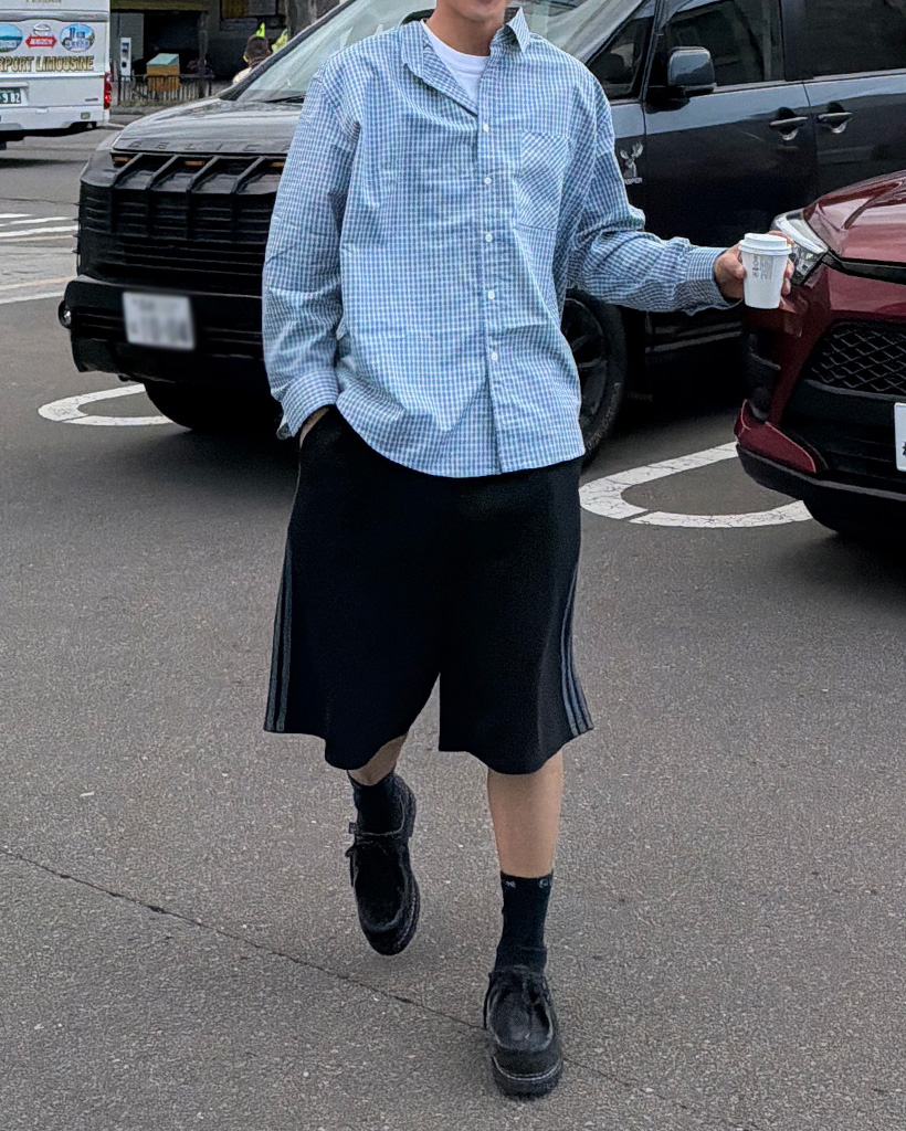 ミニチェックシャツ