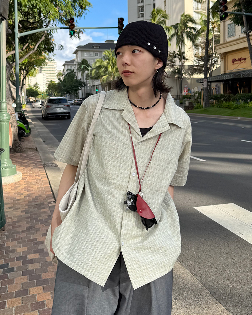 ツーポケット半袖チェックシャツ | ファッション通販サイト NUGU