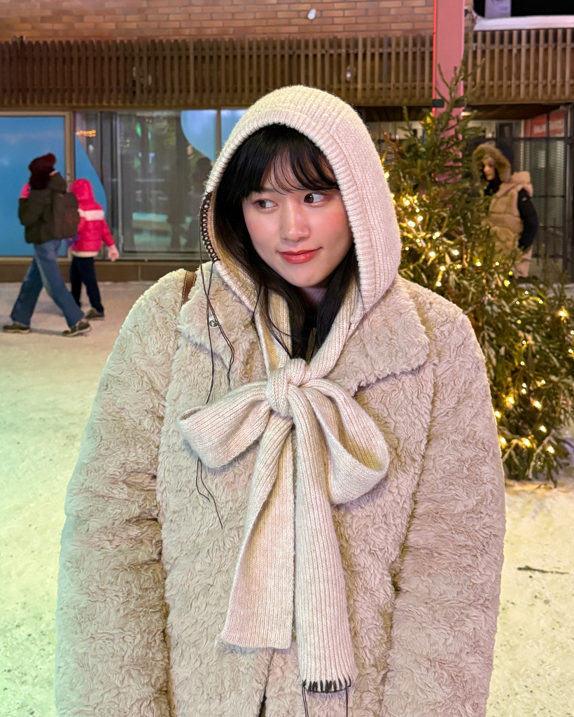 ニットバラクラバフードマフラー