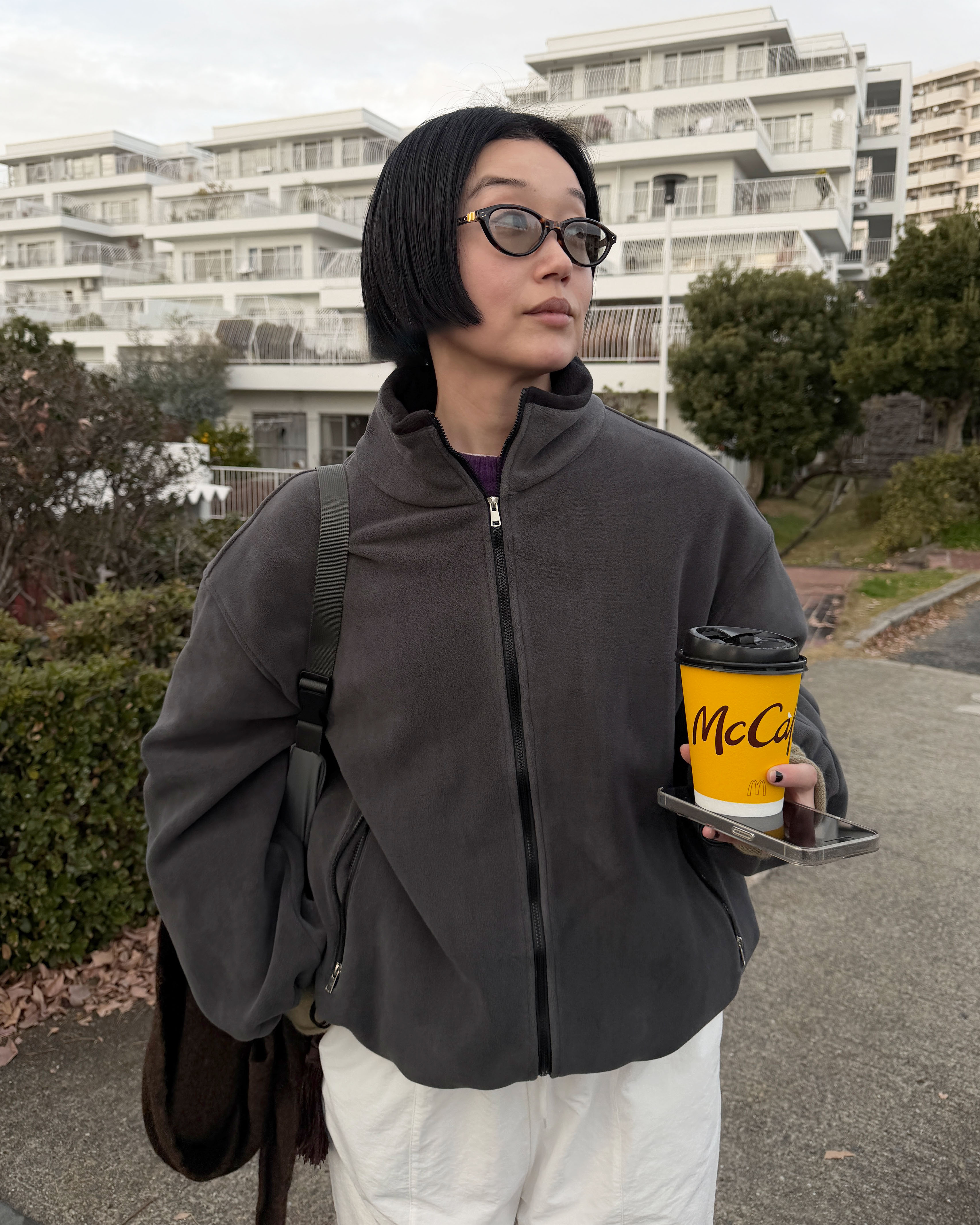 ハイネックフリースジャンパー