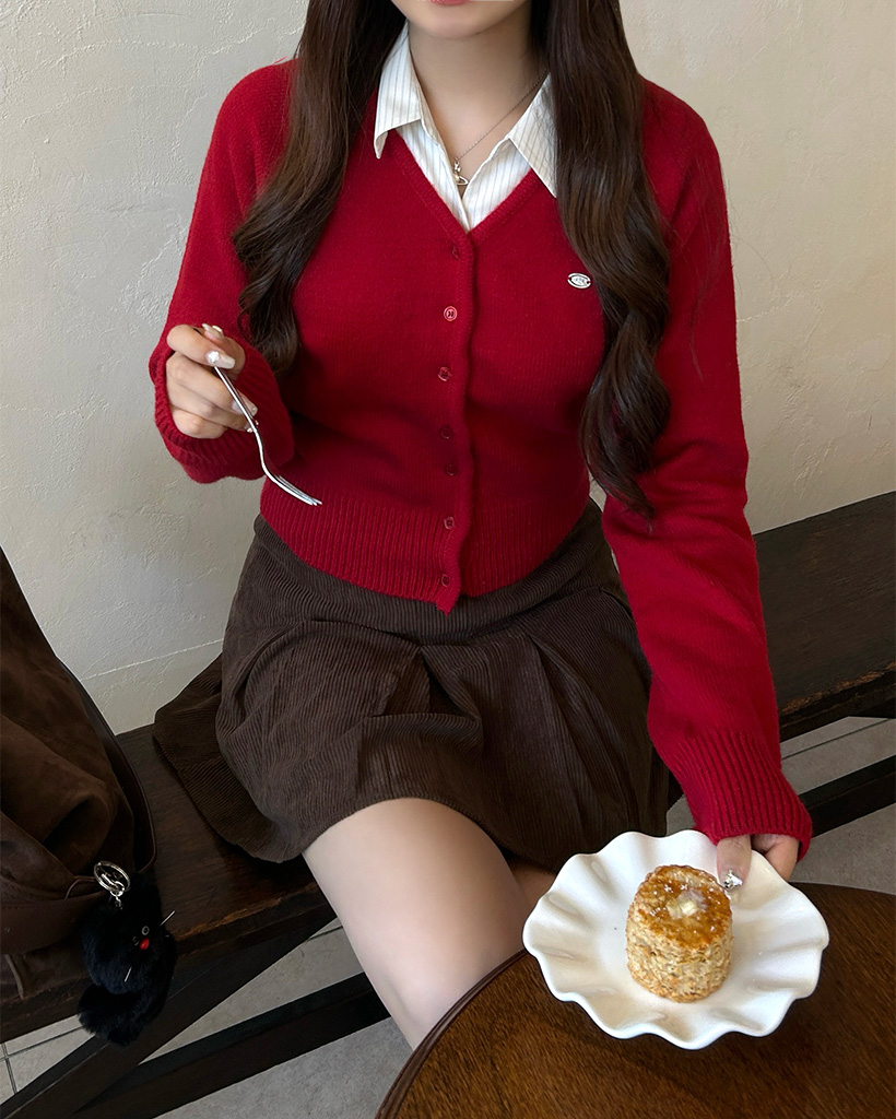 シンプルVネックカーディガン | ファッション通販サイト NUGU