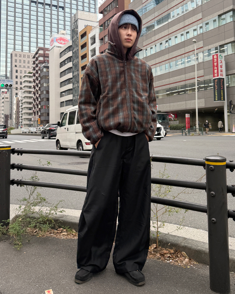 (ユニセックス)シンプルバルーンフィットパンツ