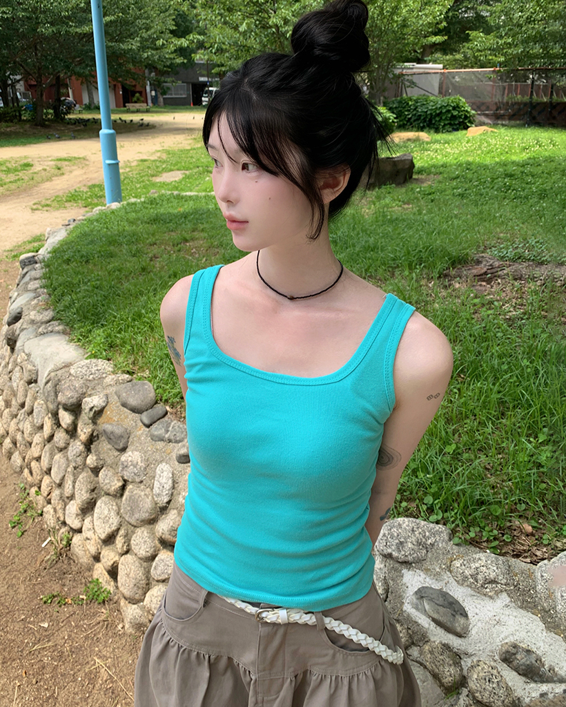 シンプル サマーノースリーブ