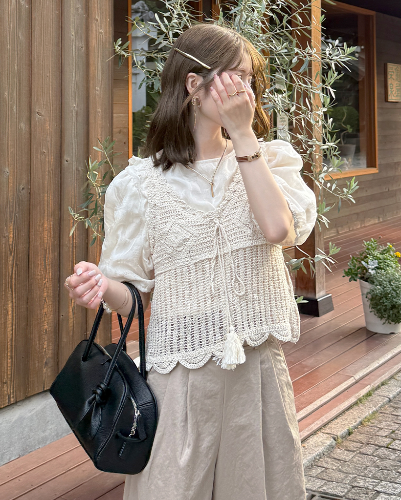 ヴィンテージクロシェベスト | ファッション通販サイト NUGU