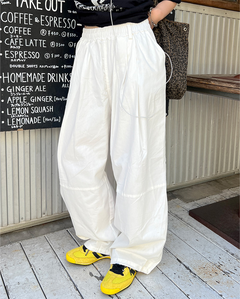 90s ドモンEX コットンリネンワイドバギーパンツ　archive 00s The 2 Monkeys/ザ トゥーモンキーズ】2023SS「Linen Wide Pants