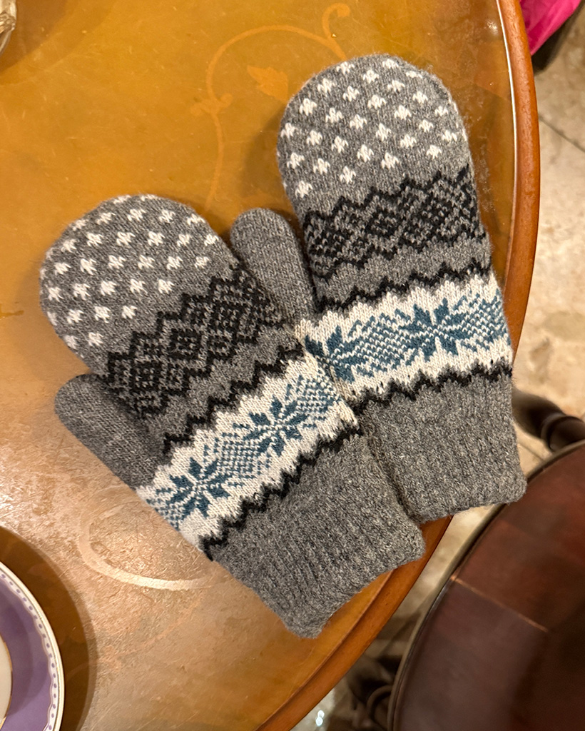 ジャカードスノーフレークグローブ