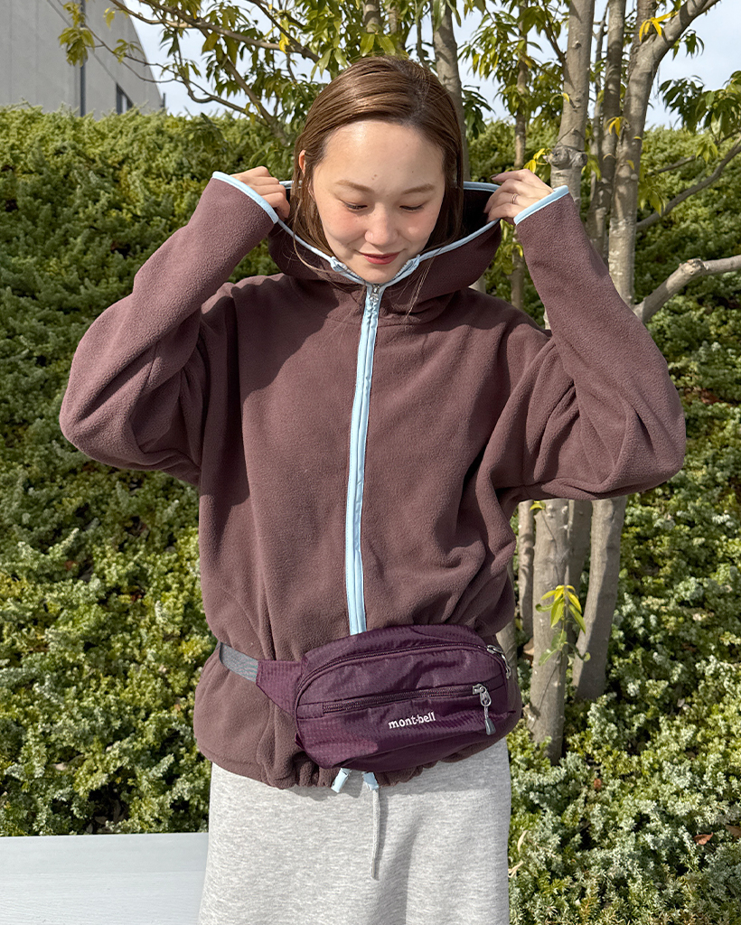 カラー切り替えフリースジャンパー