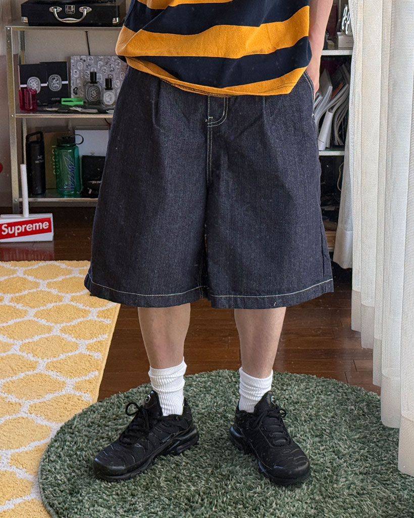 ノンフェードデニムバミューダパンツ