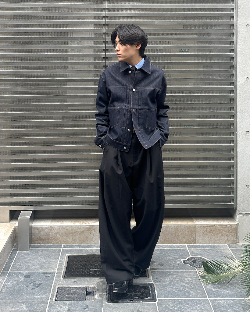 ツータックワイドスラックス