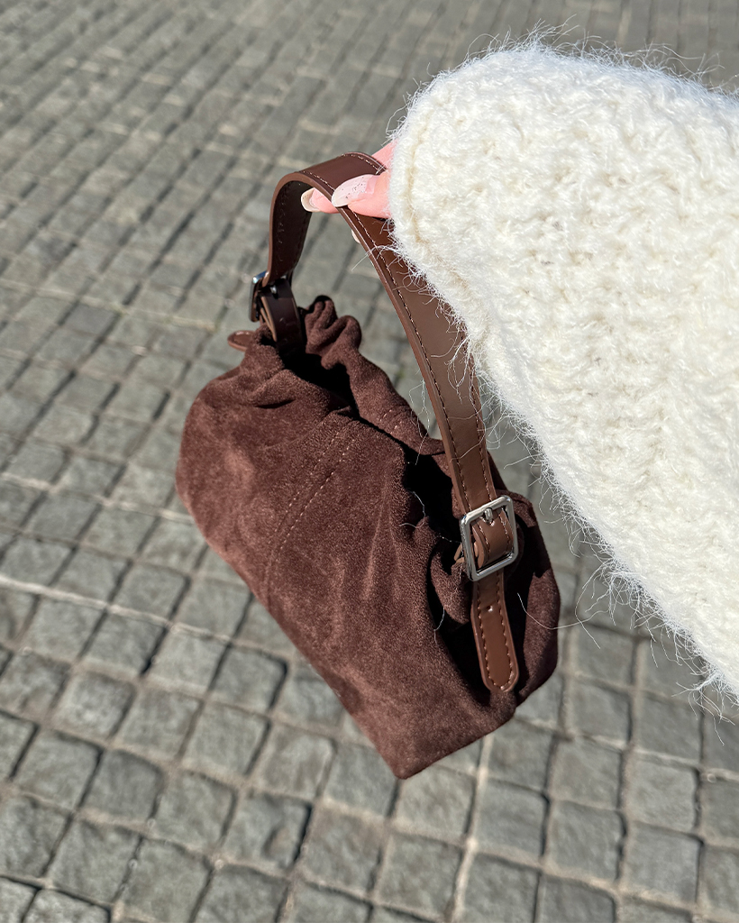 2WAYスエードトートバッグ