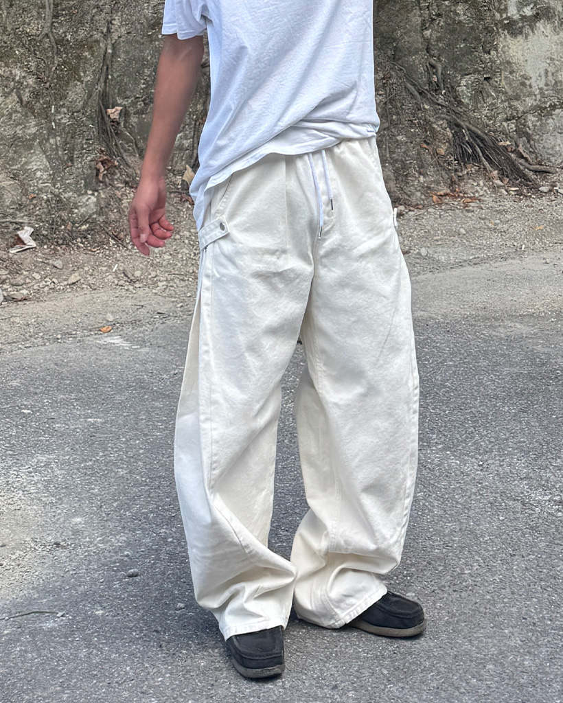 goa ギミックスウェットパンツ　ベージュ goa ギミックスウェットパンツ ベージュ