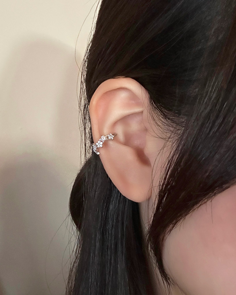 フラワースター イヤーカフ