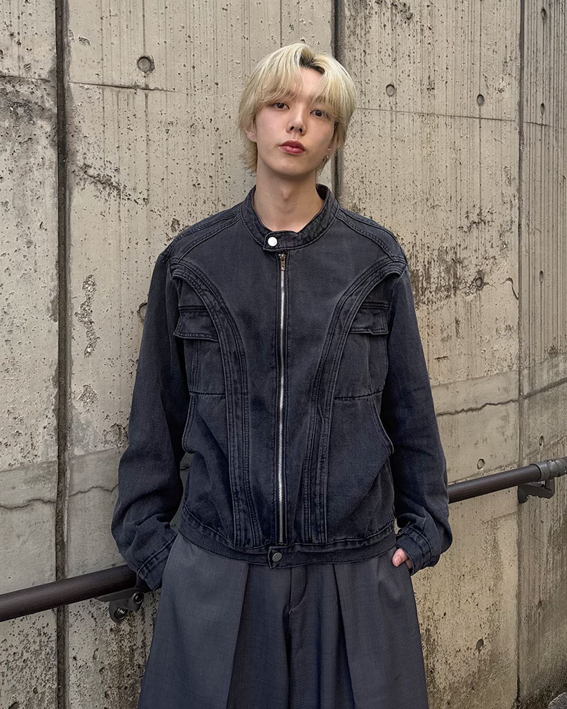 kunuthmarf^_^デニムジャケット denim over shirt jacket(unisex)/blue | KNUTH MARF