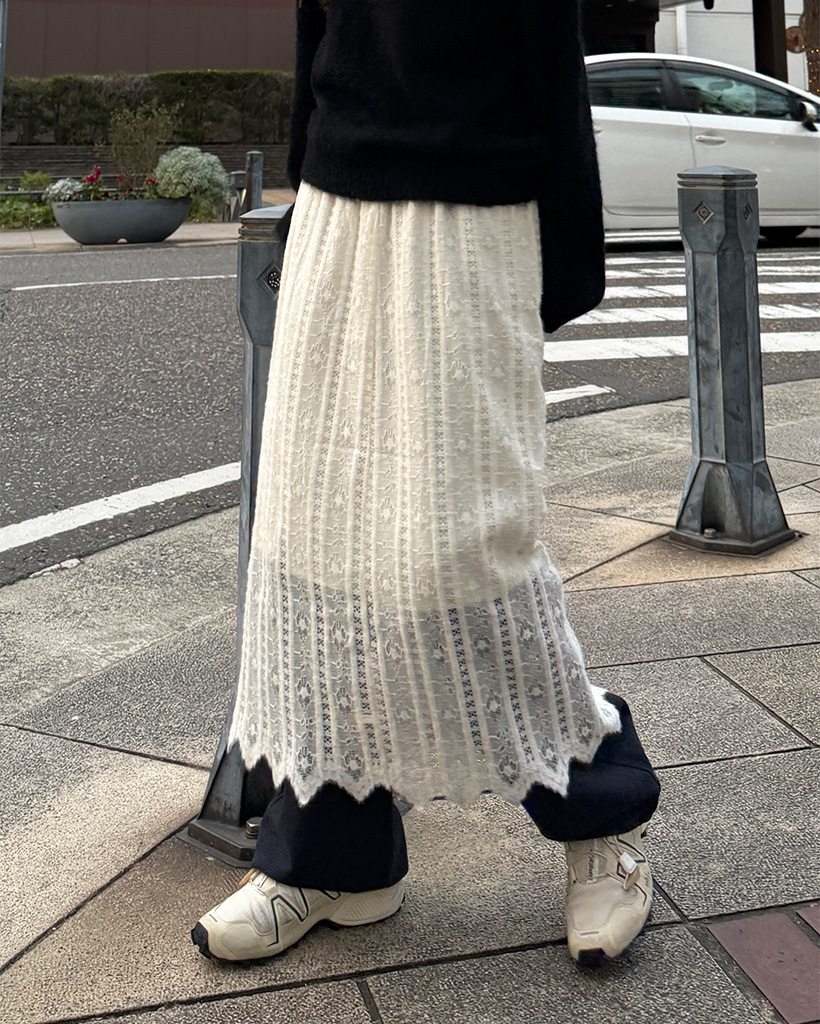 レースロングスカート