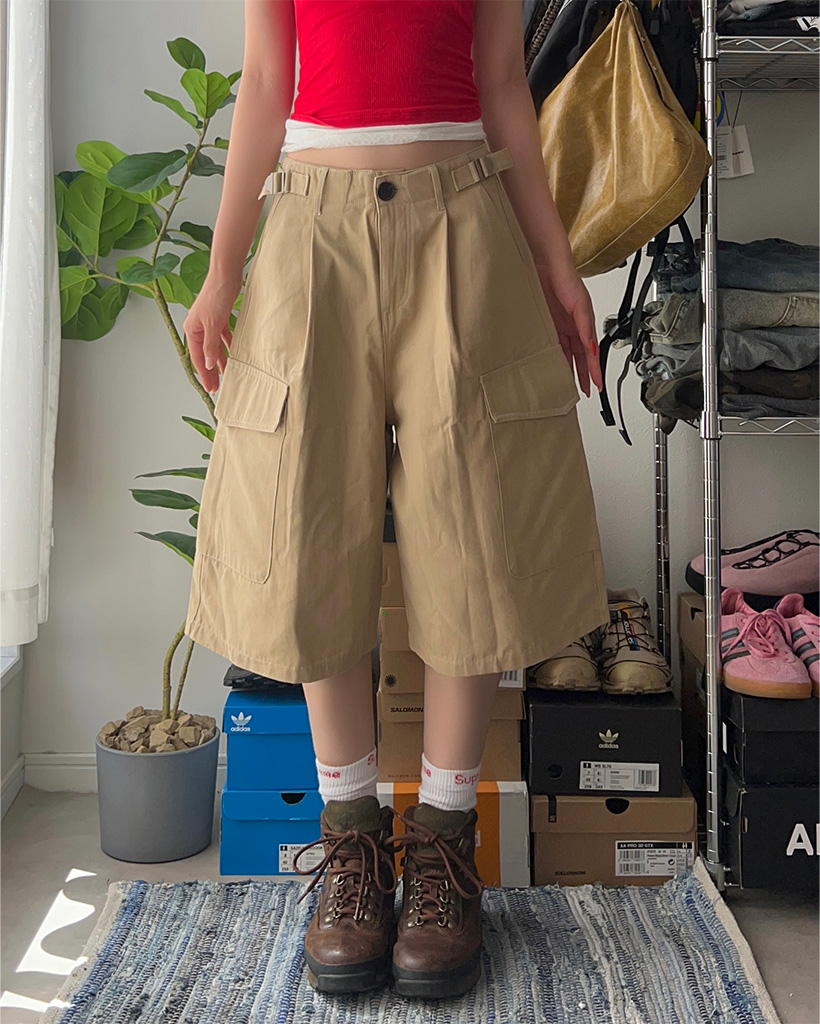 コットンポケットバミューダパンツ | ファッション通販サイト NUGU