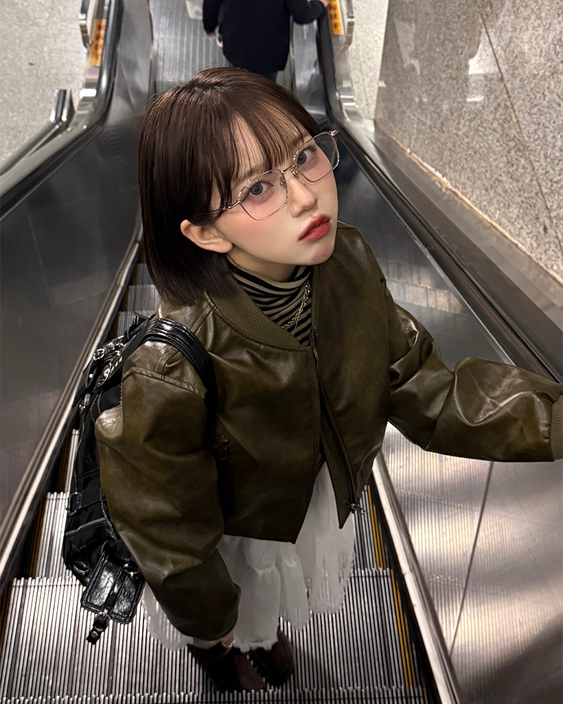 ヴィンテージクロップドレザージャケット