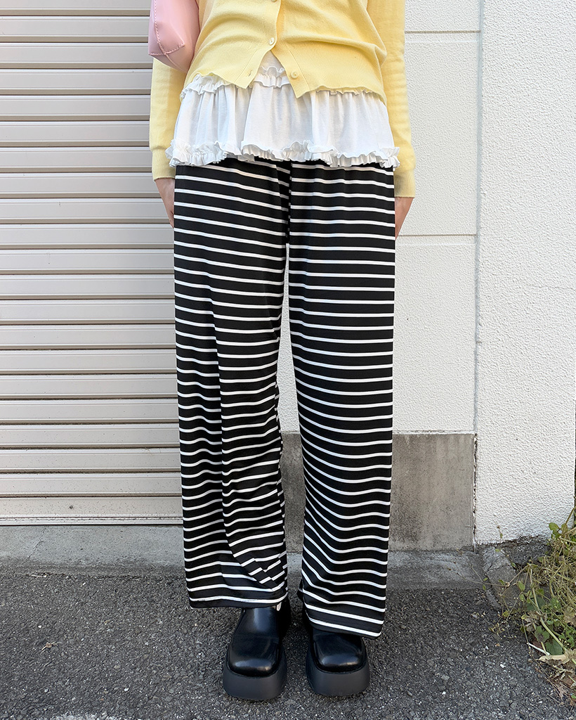 [24FW] SATUR★Ｗ's Teo Cotton Sweatpants バンディング パンツ 24FW☆ SATUR ☆ TEO COTTON BANDING SWEATPANTS スウェットパンツ