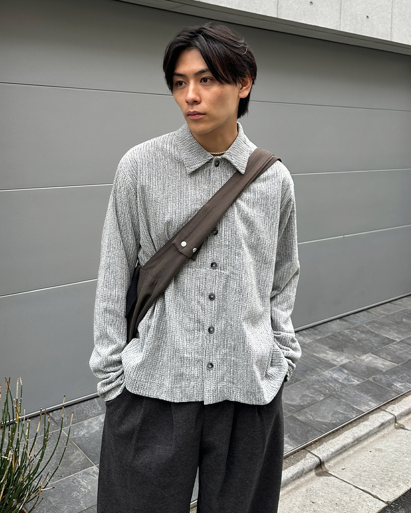 シャツニットカーディガン